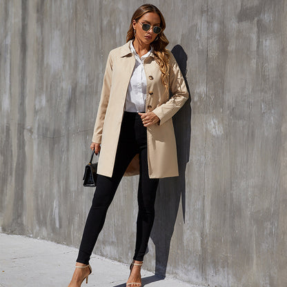 Juliette – Manteau femme de style britannique, trench petit format, élégant et tendance