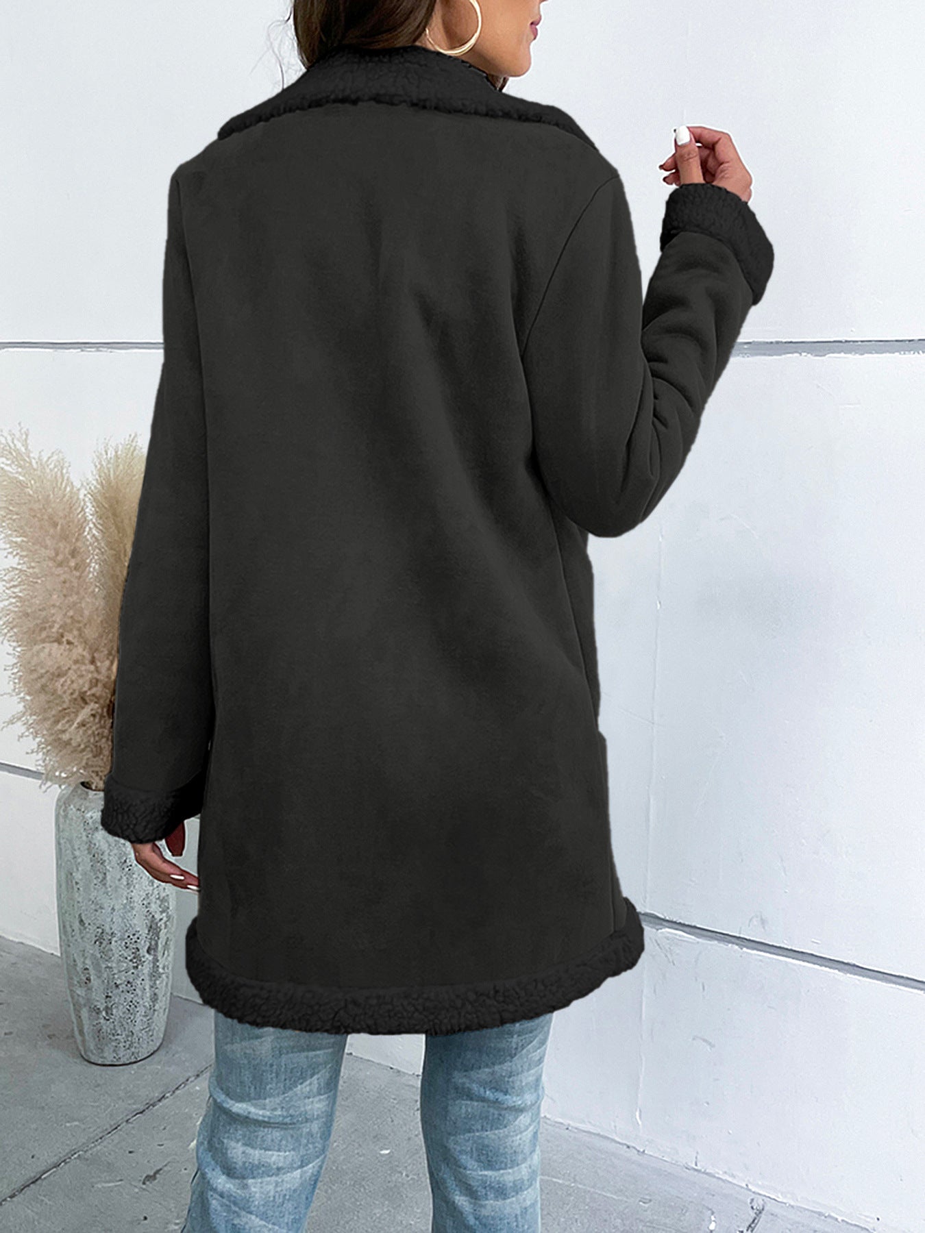 Manteau en Laine Élégant à Col Châle Sophie : L'Allié de Votre Élégance