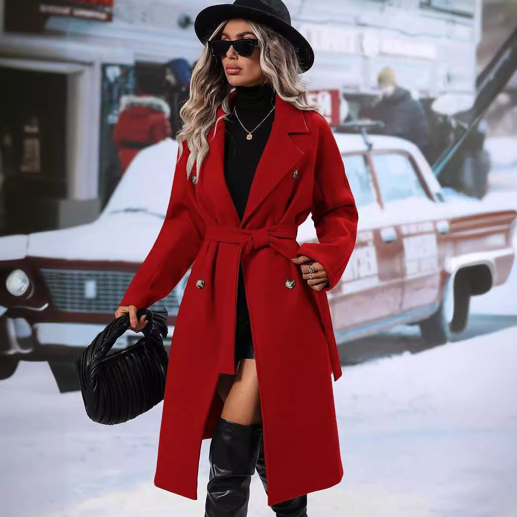 Manteau Élégant en Laine Adèle : Raffinement et Chaleur pour l’Hiver