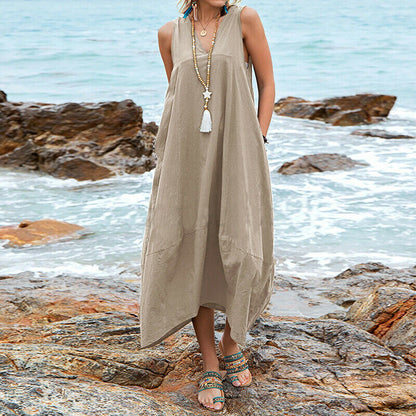Clara, la robe en coton et lin qui allie douceur, praticité et charme naturel