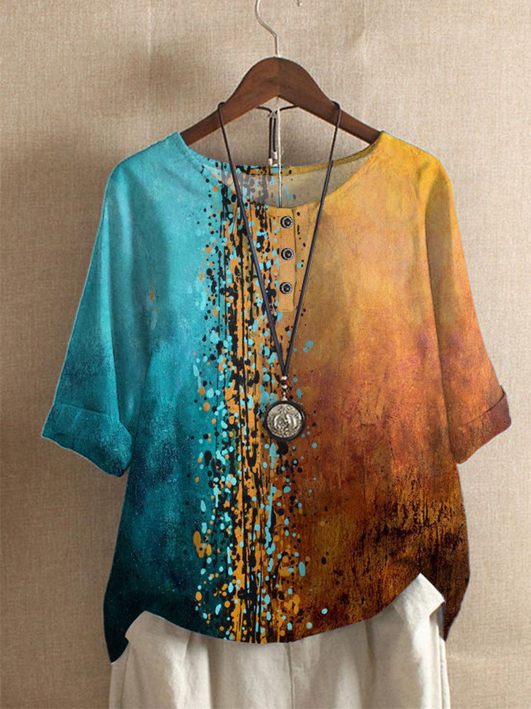 son motif floral en 3D unique. Fabriqué en imitation coton et polyester, il