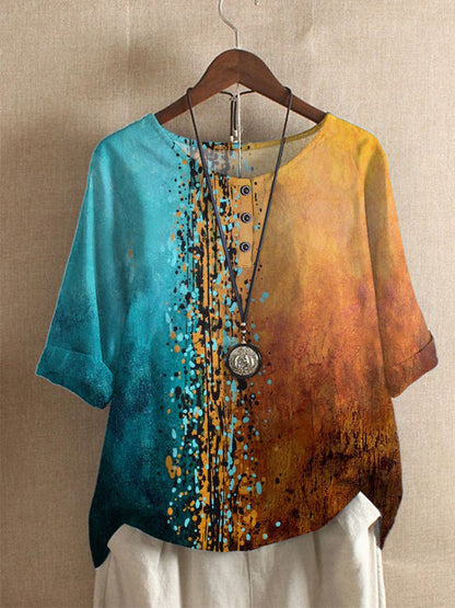 son motif floral en 3D unique. Fabriqué en imitation coton et polyester, il